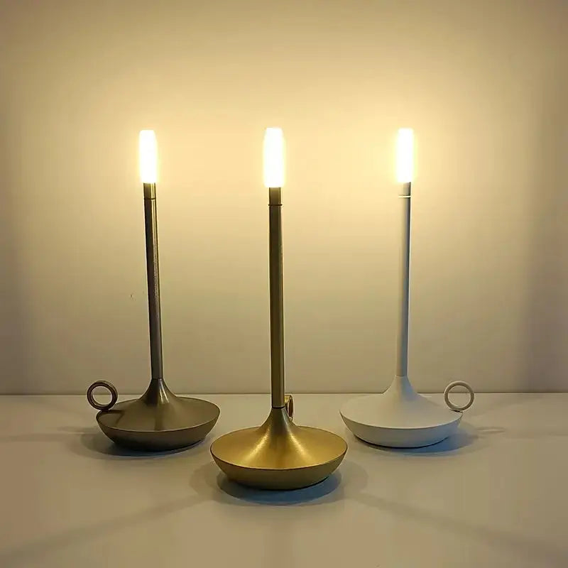 Modern Candle Lamp - Elegant USB-C Rechargeable Touch LED Night Light