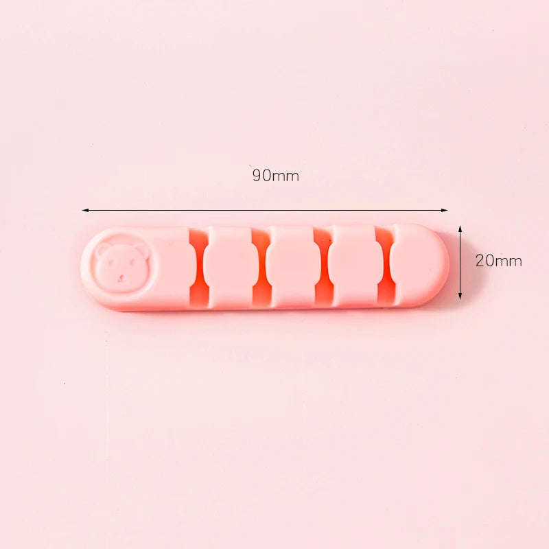 Cute Modern Cable Organizer Clips for Home Office Desktop and Home Decor