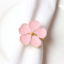 6 Pieces Elegant Blossom Napkin Napkin Rings for Hotel, Parties, and Dining Table Décor