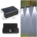 LED Solar Wall Lamp Outdoor Waterproof Solar-Powered Fence Light for Garden, Patio, Balcony & Stair
