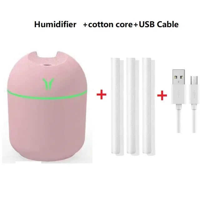 250ML Humidifier Mini Aromatherapy Humidifiers Diffusers For Home Light USB Essential Oil Diffuser