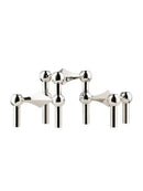 Metal Molecular Structure Candle Holder – Modern Silver Candelabra for Elegant Home Decor