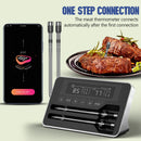 Smart Wireless Meat Thermometer with 800FT Range & Dual Sensors - Bluetooth Digital BBQ Probe