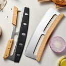 Stainless Steel Pizza Cutter – Slicer Wheel with Wooden Handle & Protective Cover