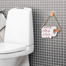 Toilet Paper Roll Holder Wooden Paper Roll Hook – Bathroom Storage Rack