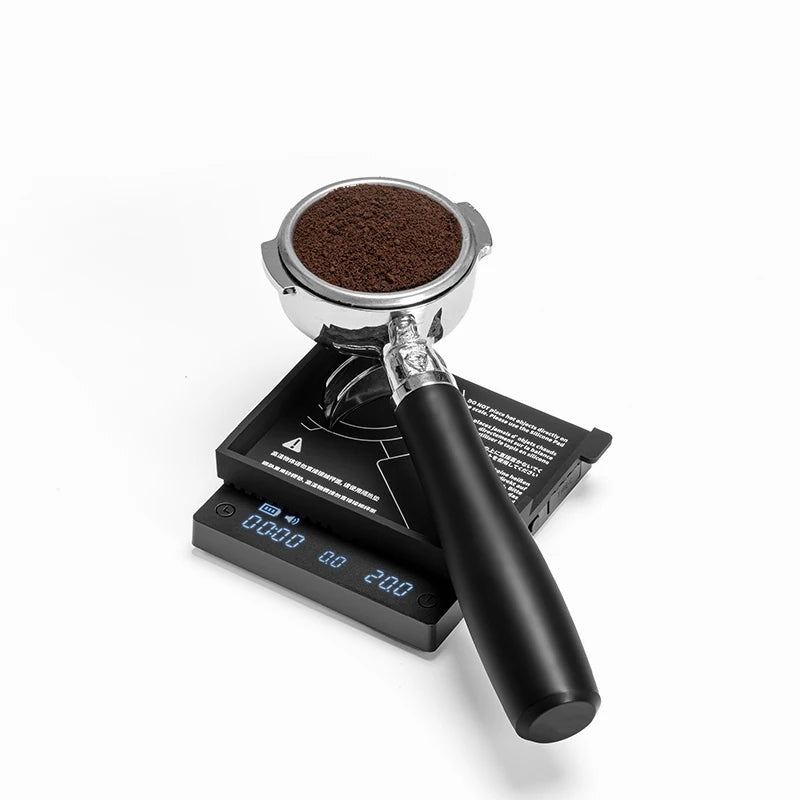 Black Mirror Mini Espresso Coffee Scale - Digital Kitchen Scale with Timer