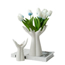 Ceramic Hand Arm Palm Vase | Flower Arrangement | Porcelain Handicraft Ornaments for Home Decoration