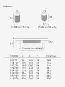 Nurlin Brass Diamond-Cut Cross Knurl Pattern Cabinet Handles & Knobs | Bathroom Handle