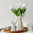 Ceramic Hand Arm Palm Vase | Flower Arrangement | Porcelain Handicraft Ornaments for Home Decoration