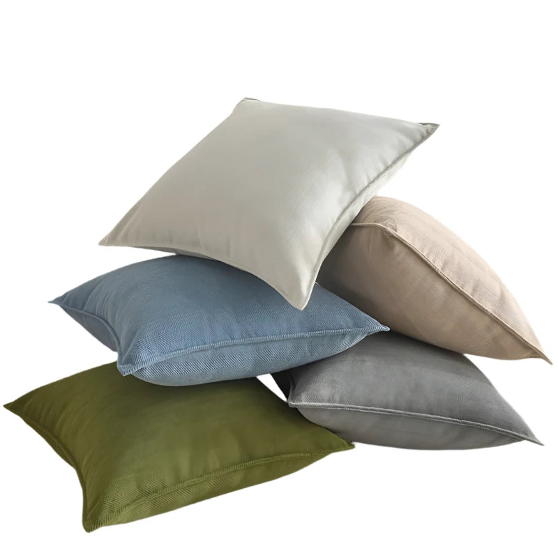 Chenille Throw Pillow Covers – Elegant Luxury Square Cushion Covers for Home and Office Decor