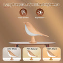 Cute LED Night Light - Bird-Shaped Bedside Lamp with Dimmable 3-Color Touch Switch