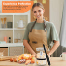 Sourdough Starter Fermentation Jar Kit – 1L Clear Glass Jar for Sourdough Baking with Accessories