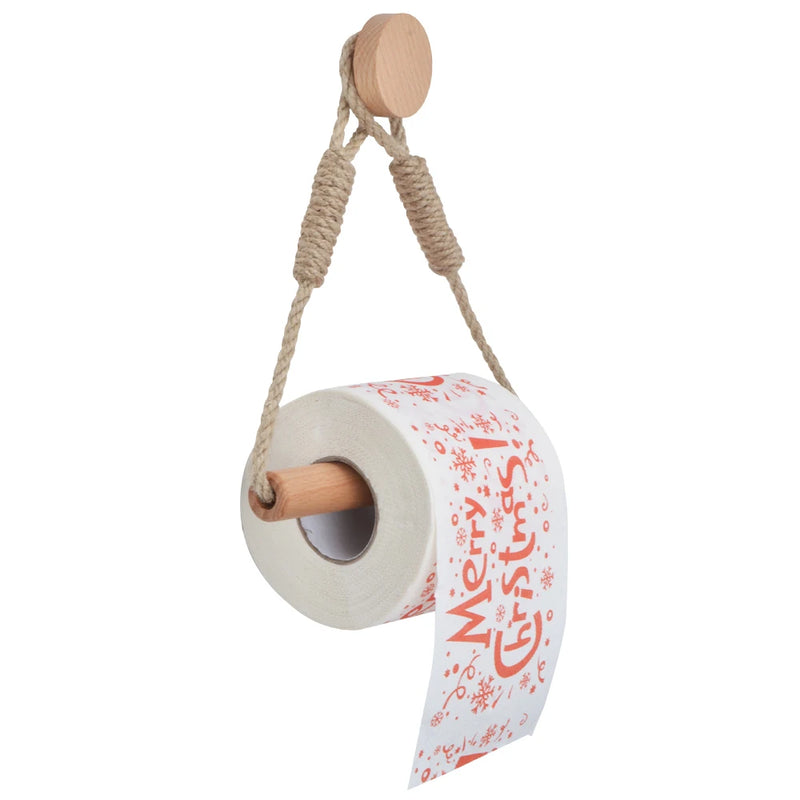 Wall-Mounted Wooden Toilet Paper Holder – Stylish Bathroom Accessory
