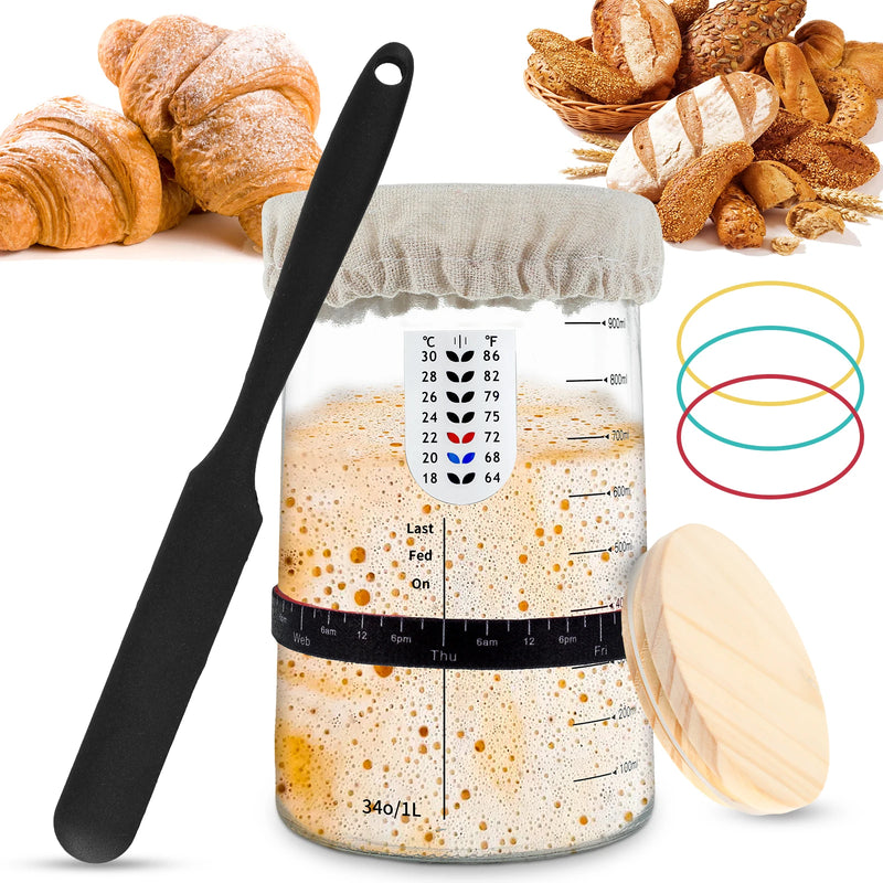 Sourdough Starter Fermentation Jar Kit 