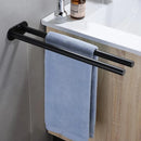 Stainless Steel Bathroom Towel Rack – Black Double Towel Bar Holder