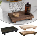 Wooden Tray Pedestal Stand 