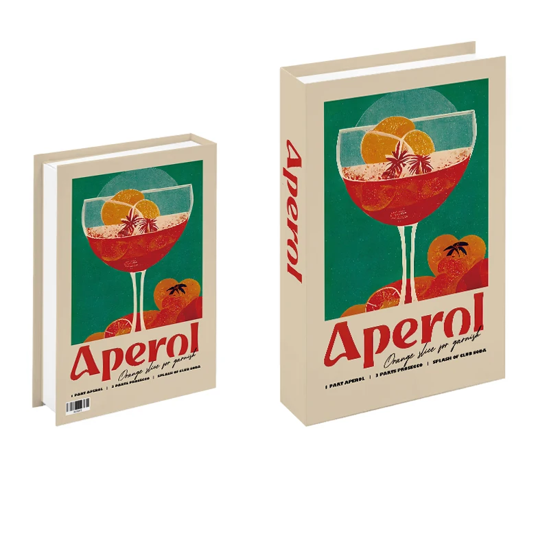 Cocktail Collection -  Luxury Fake Book Storage Box