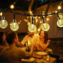 50 or 100 Crackle Effect Ball String Lights | Solar, Outdoor, Waterproof