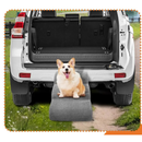 Stylish Grey High-Density Foam Pet Steps with Durable Non-Slip Waterproof Fabric Cover | Protect Your Pets' Joints with Dog Stairs for the Bed, Sofa, RV.