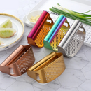 Rocker Style Stainless Steel Manual Garlic Crusher Press
