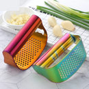 Rocker Style Stainless Steel Manual Garlic Crusher Press