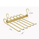 Space Saving 6-in-1 Trouser Hanger | Rotatable Folding Aluminium Hanger
