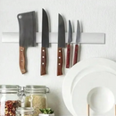 Sleek Elegant Wall-Mounted Magnetic Knife Holder.