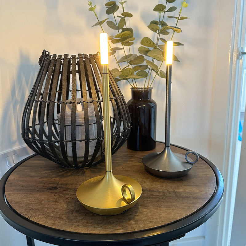 Modern Candle Lamp - Elegant USB-C Rechargeable Touch LED Night Light
