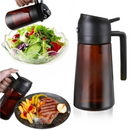 2-in-1 Light-Blocking Brown Olive Oil Dispenser Bottle | Spray and Pour Oil with this Multi-Purpose Kitchen Oil Bottle