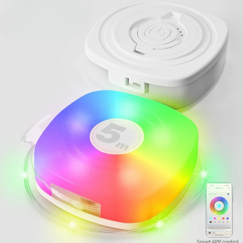 Portable LED String Lights for Outdoors, Camping, Parties |  Waterproof, Smart APP, Rechargeable, Colour Changing