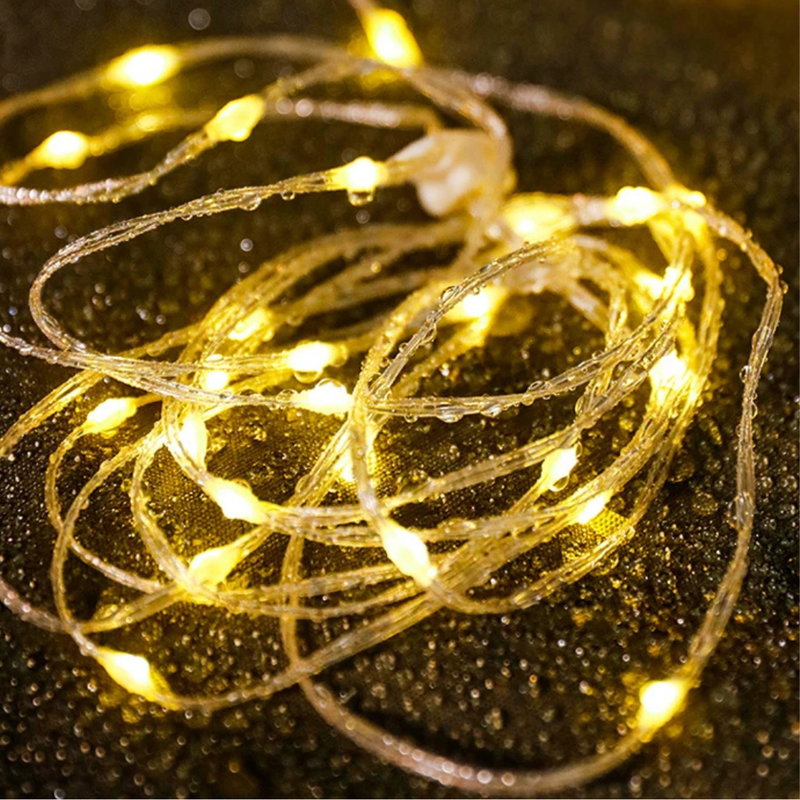 Portable LED String Lights for Outdoors, Camping, Parties |  Waterproof, Smart APP, Rechargeable, Colour Changing