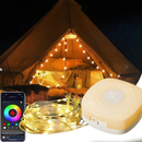 Portable LED String Lights for Outdoors, Camping, Parties |  Waterproof, Smart APP, Rechargeable, Colour Changing